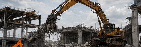 Събаряне на промишлена конструкция